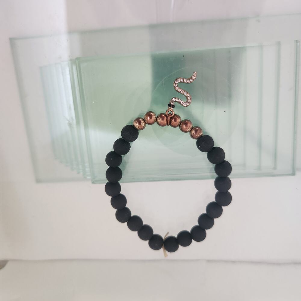 Plastic Beaded Stretch Serpent Bracelet - Picture 3 of 3
